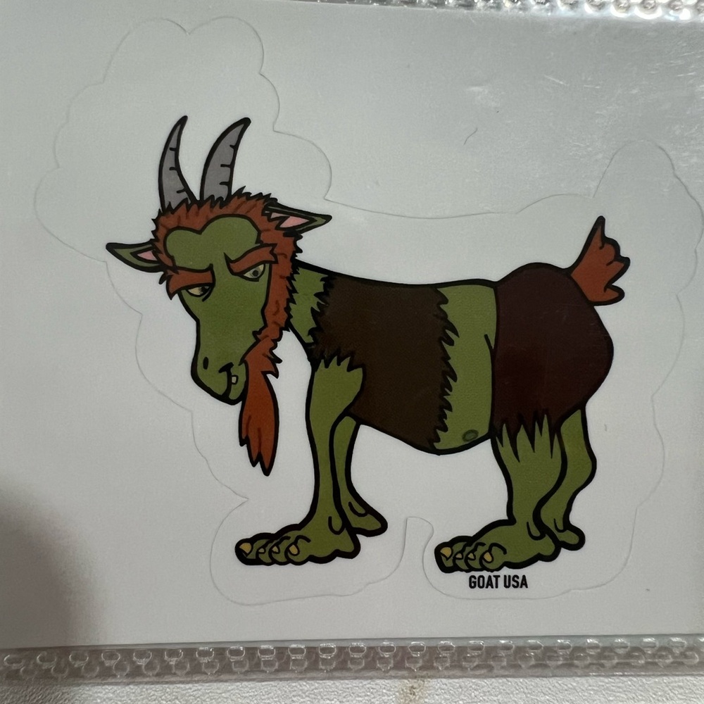 GOAT USA Green and Brown Sticker